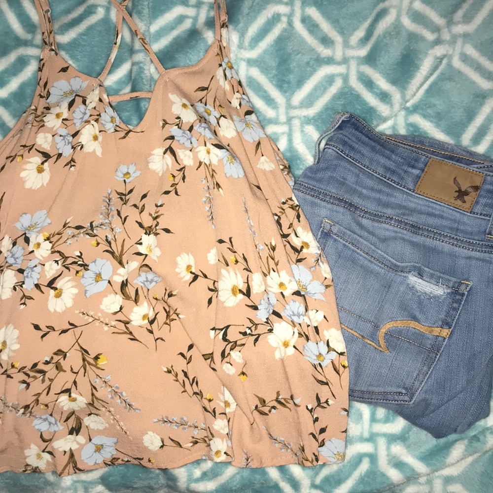 floral tank top